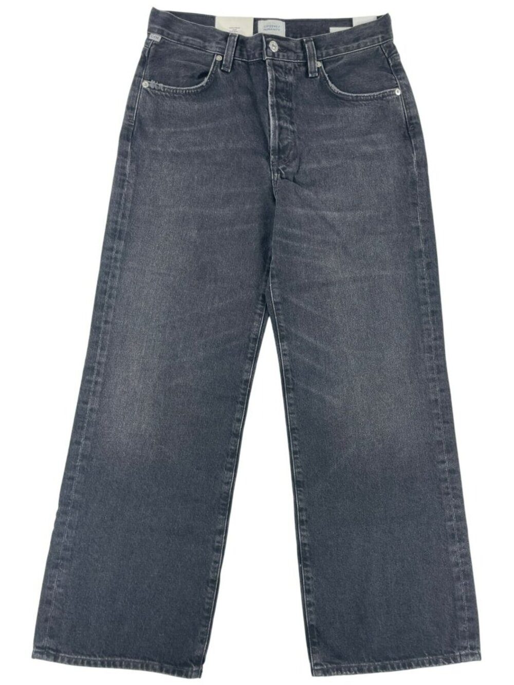 Citizens Of Humanity Annina Straight Leg Jeans Raine Wash Black Wmn's Sz 28 NEW